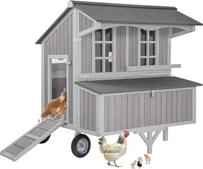 Chicken Coop on Wheels Outdoor Duck Coop & AccessorieS