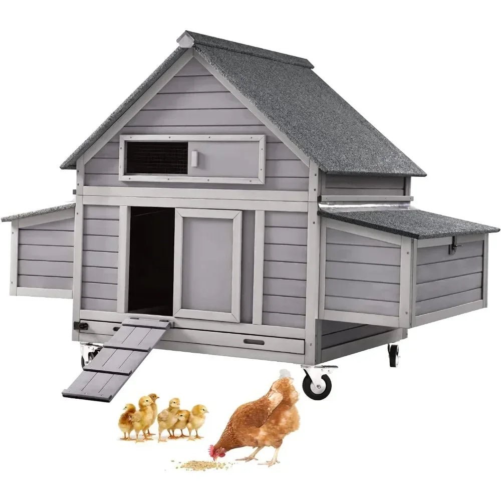 Chicken Coop on Wheels Outdoor Duck Coop & AccessorieS