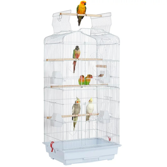 41" Open Top Metal Bird Cage with Slide-out Tray